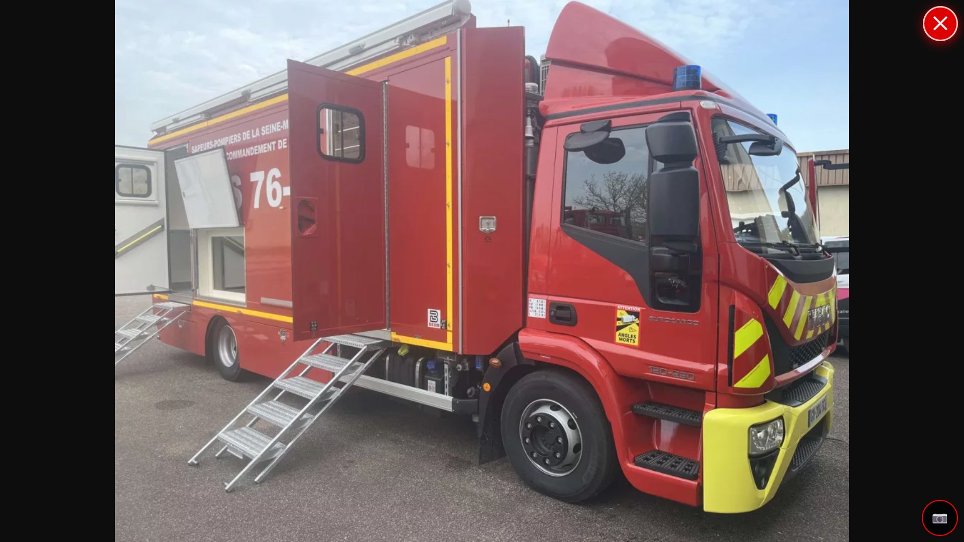 Camion poste de commandement mobile SDIS 76